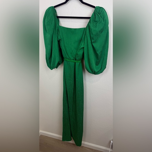 Johanna Ortiz Thread of Thought Puff Sleeve Maxi Dress Size 6 - Picture 14 of 16